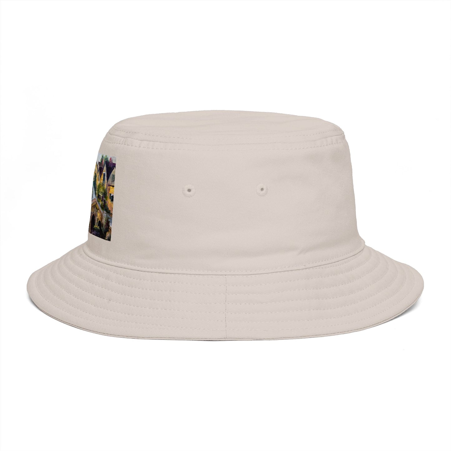 Roxy Rich Fine Art-Castle Combe Cotswolds - Stylish Durable Bucket Hat