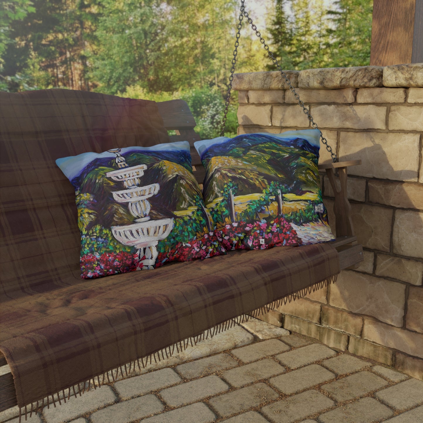 Fountain Vista at GBV Outdoor Pillows