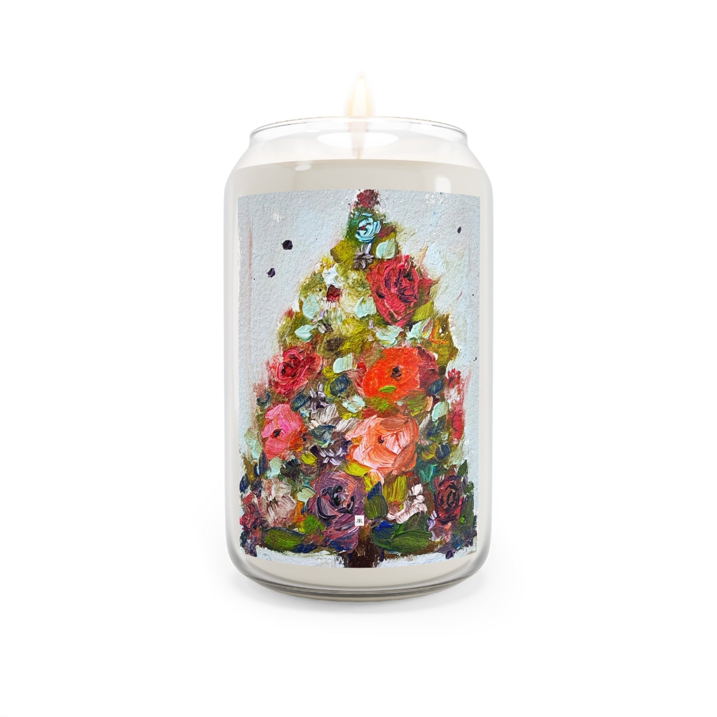 Christmas Tree Roses Scented Candle, 13.75oz