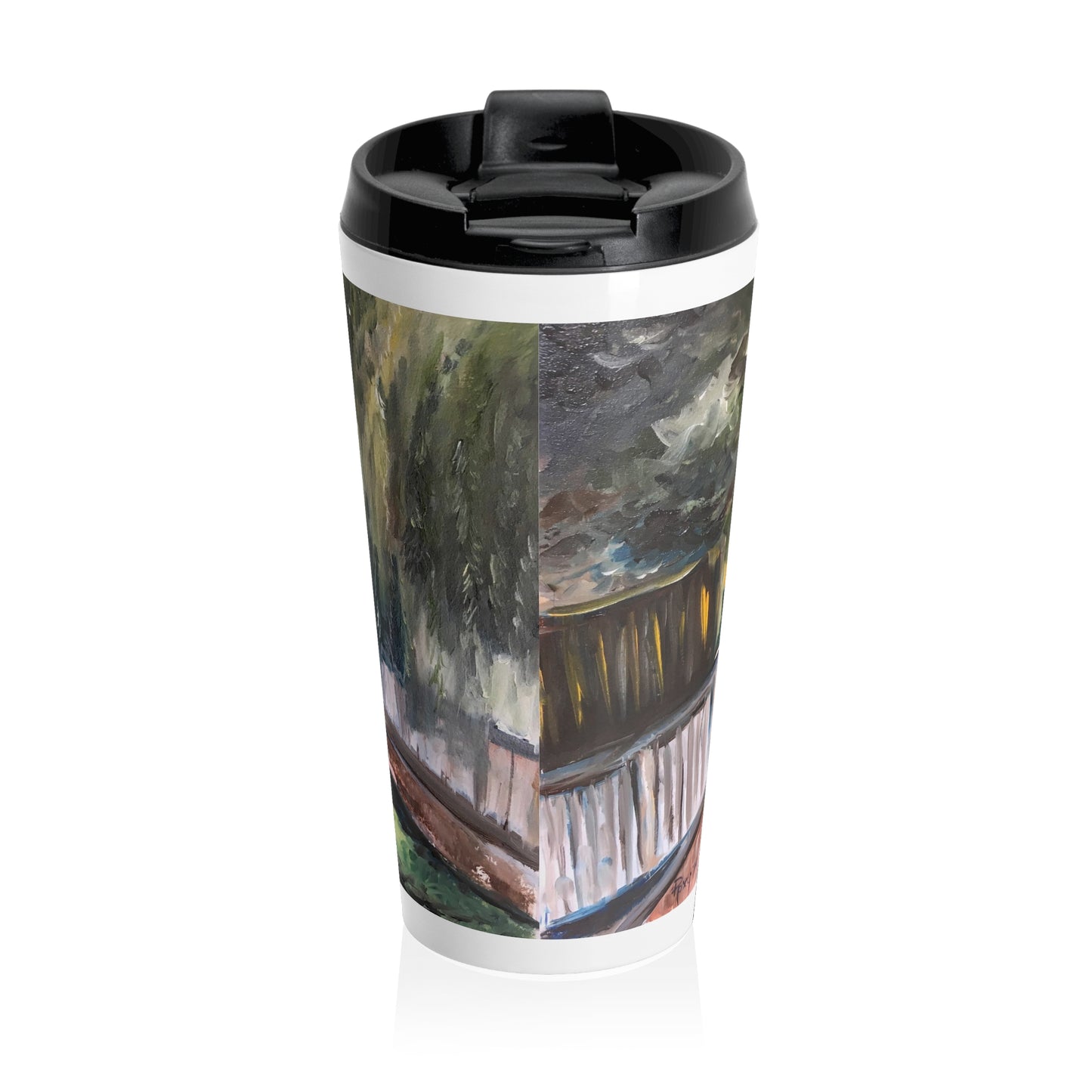 Bridge to Dorking Stainless Steel Travel Mug