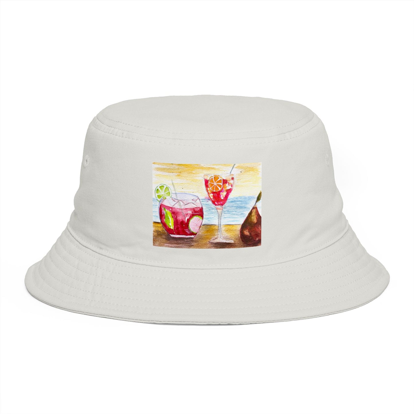 Roxy Rich Fine Art Summer Cocktails - Stylish Durable Bucket Hat
