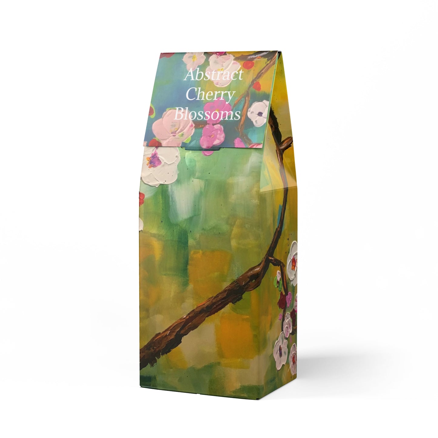 Abstract Cherry Blossoms Toasty Roast Coffee 12.0z Bag