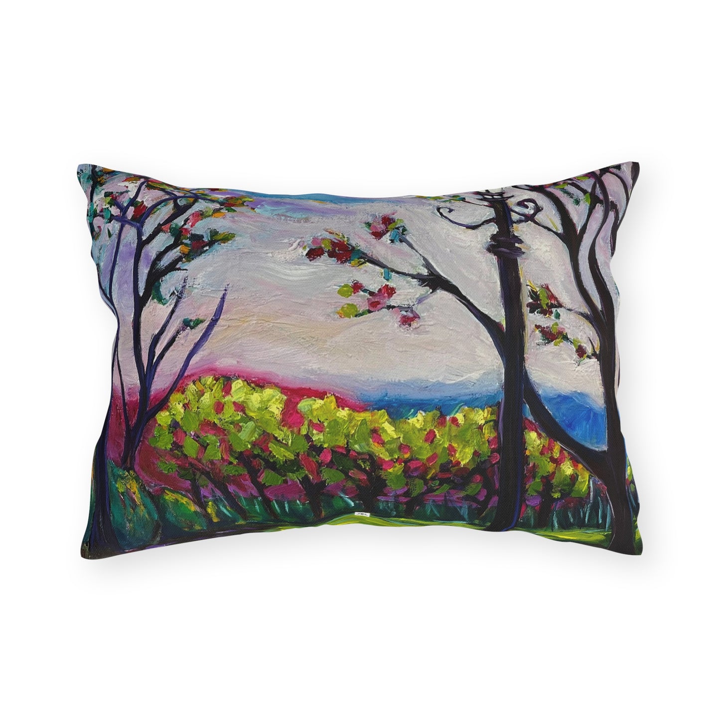 Sundown in Surrey at Stanhill Court Outdoor Pillows