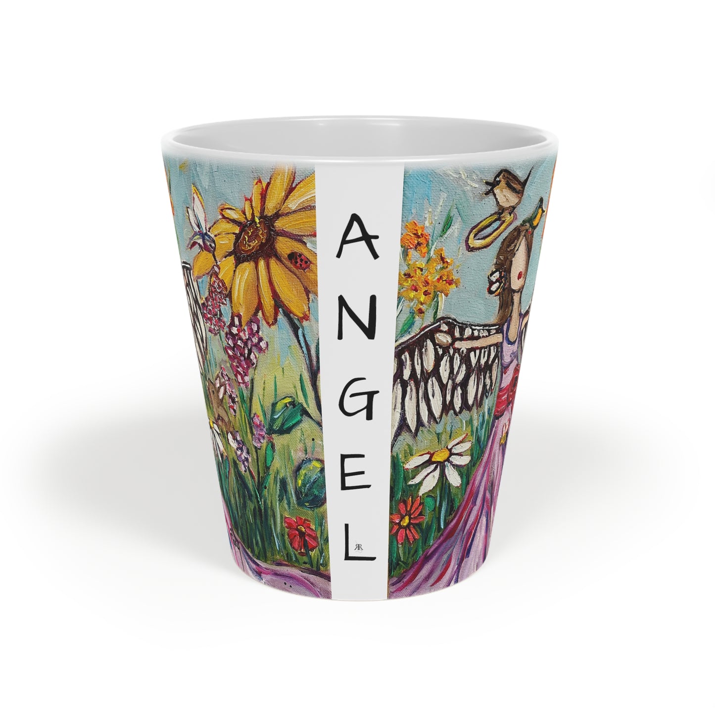 Garden Angel  Latte Mug, 12oz