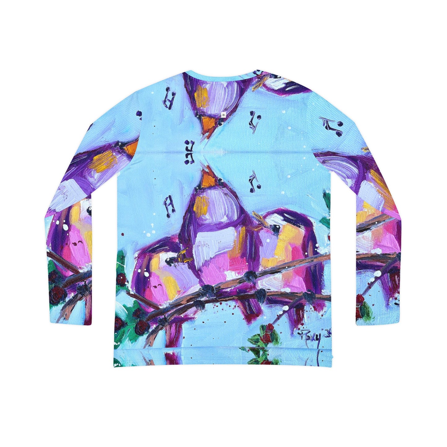 Long Sleeve Shirt-Fa La La Singing Birds- V-neck Women's