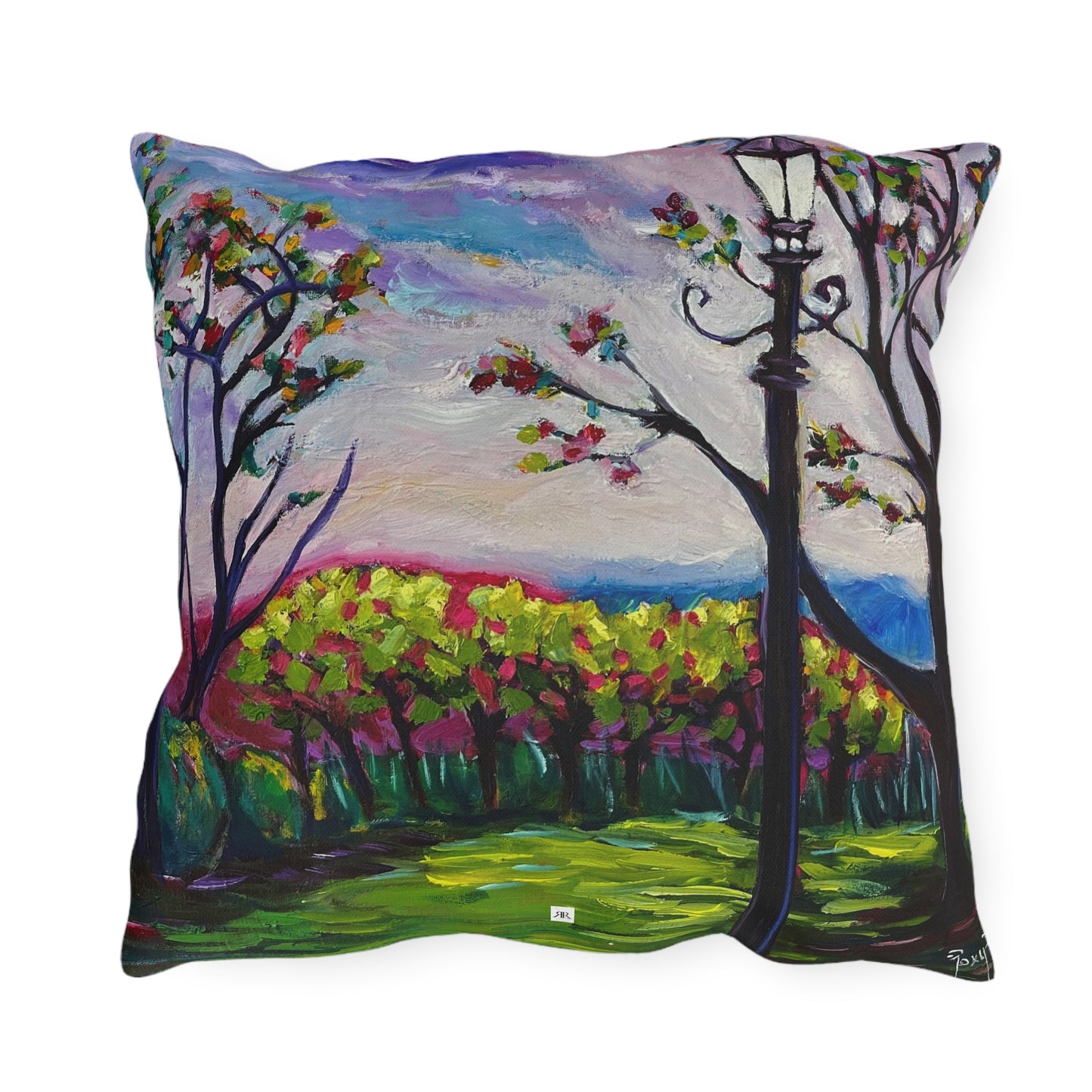 Sundown in Surrey at Stanhill Court Outdoor Pillows