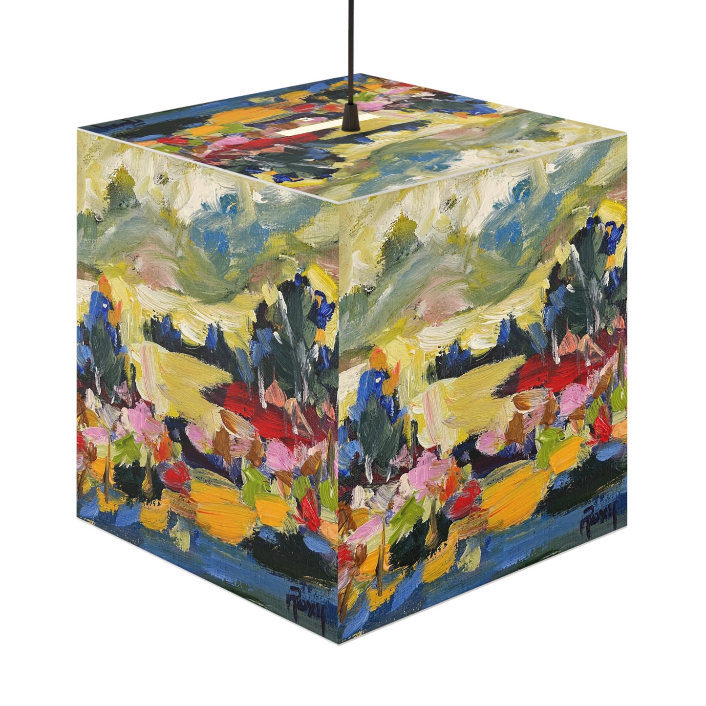 Distant Thoughts Cube Lamp