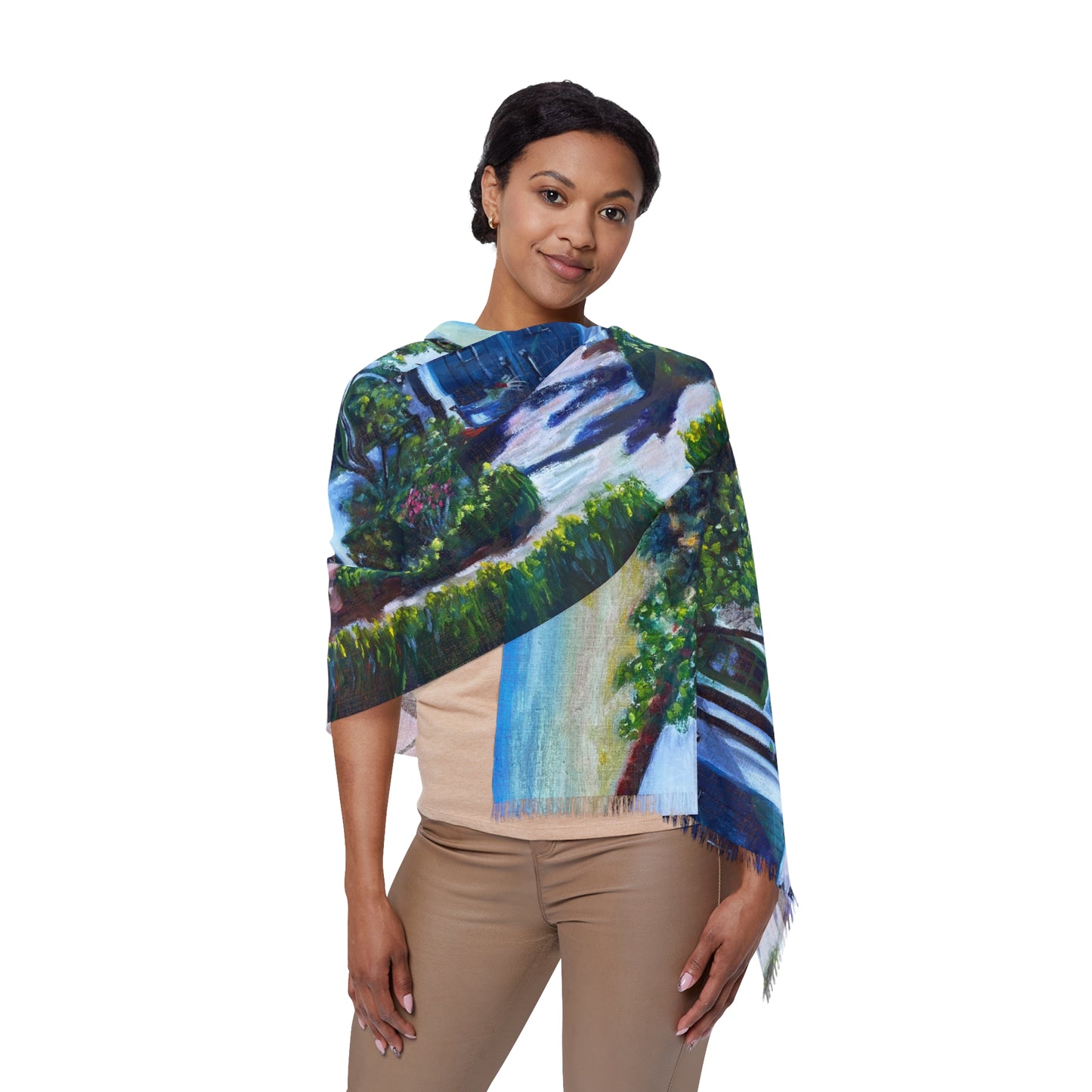 Colorful Scarf — Artistic Lightweight Neck Wrap-  Lorenzi Estate 2025