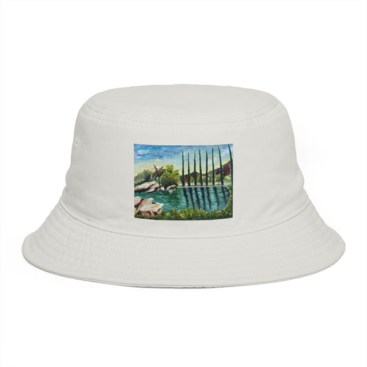 Roxy Rich Fine Art - The Pond at GBV - Bucket Hat — Stylish Durable Travel Hat