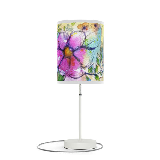 Pink Flower Garden Lamp on a Stand, US|CA plug