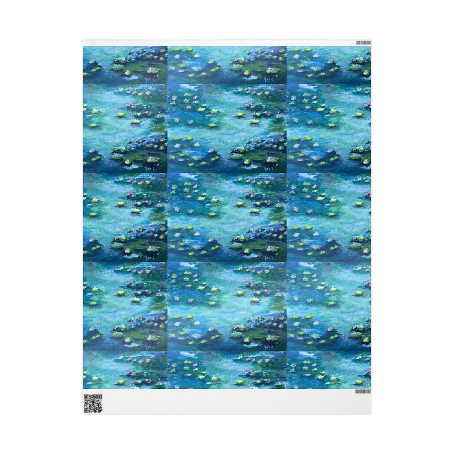 Impressionist Waterlilies (3 Sizes) Wrapping Papers