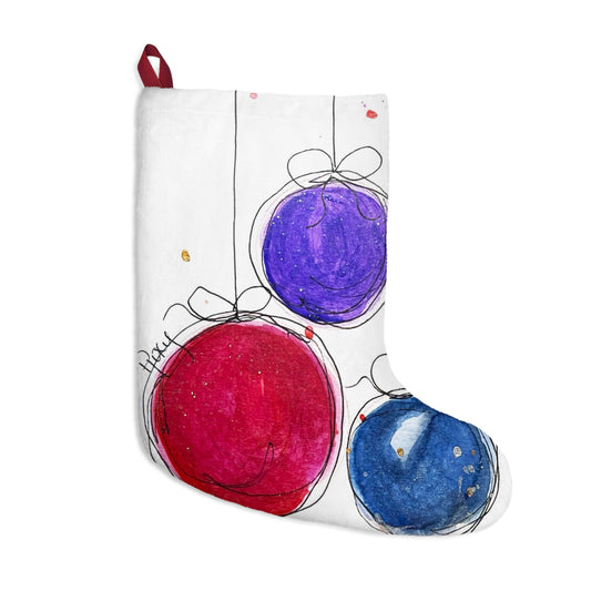 Whimsical Christmas Baubles #2 Christmas Stocking