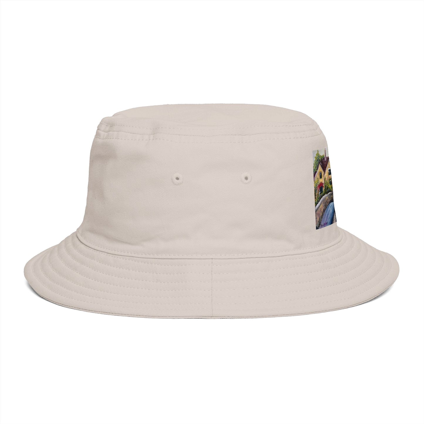 Roxy Rich Fine Art-Castle Combe Cotswolds - Stylish Durable Bucket Hat