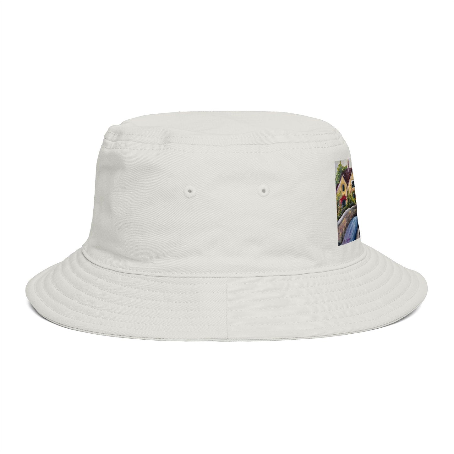 Roxy Rich Fine Art-Castle Combe Cotswolds - Stylish Durable Bucket Hat