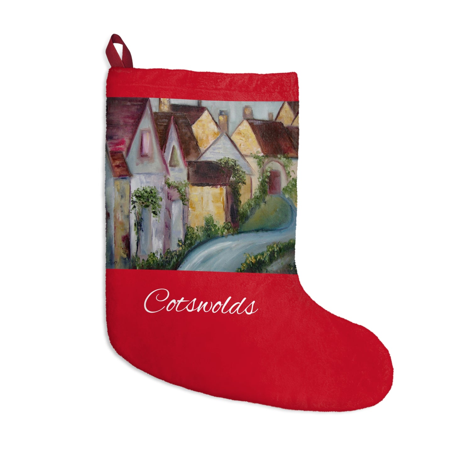 Arlington Row Bibury Christmas Stocking