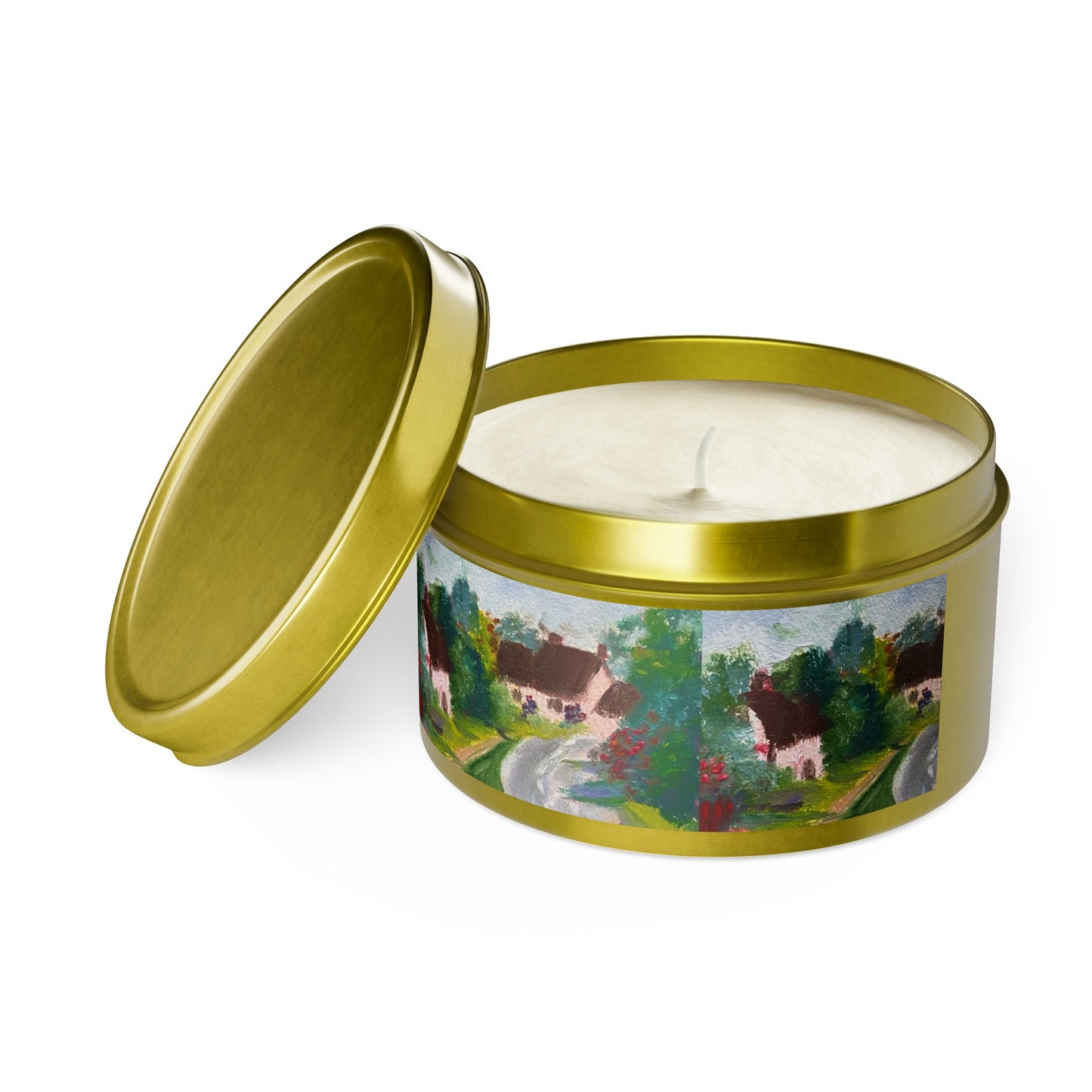 Little Cotswolds Village Tin Candle