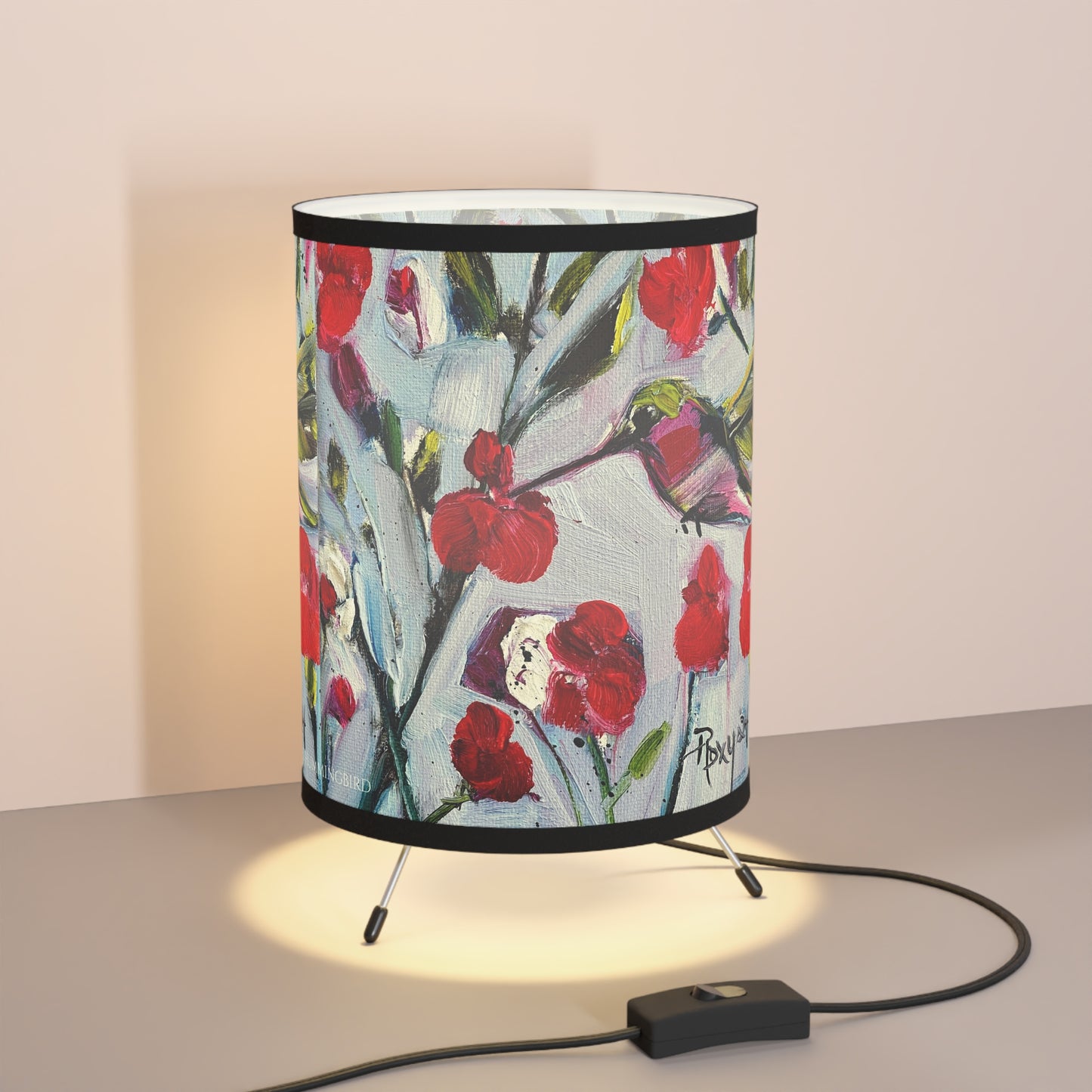 Hotlips Hummingbird  Tripod Lamp