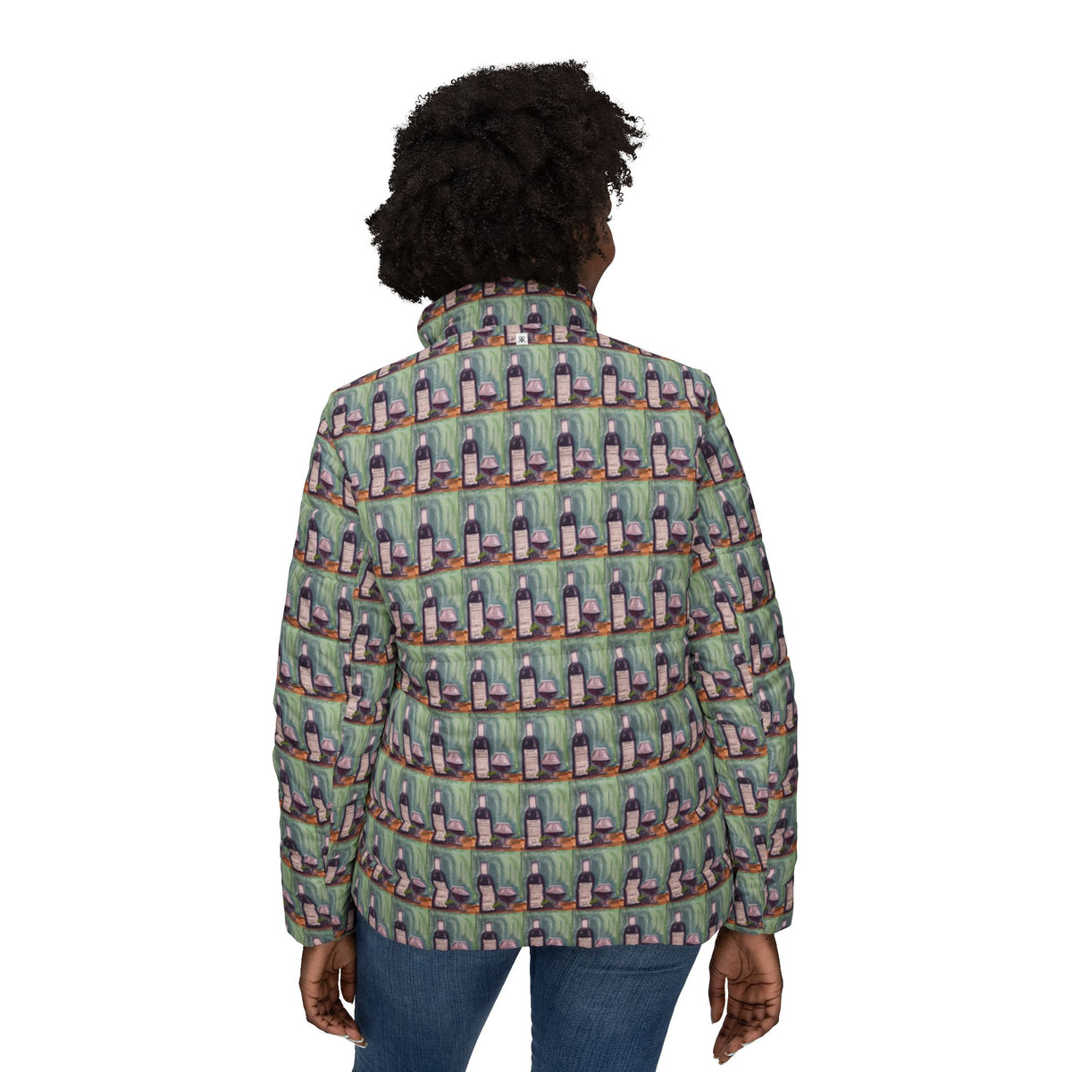 Women's Puffer Jacket - Roxy Rich Fine Art -Erato GBV Wine