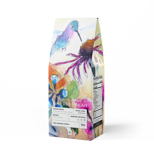 Hummingbird in the Garden- Toasty Roast Coffee 12.0z Bag