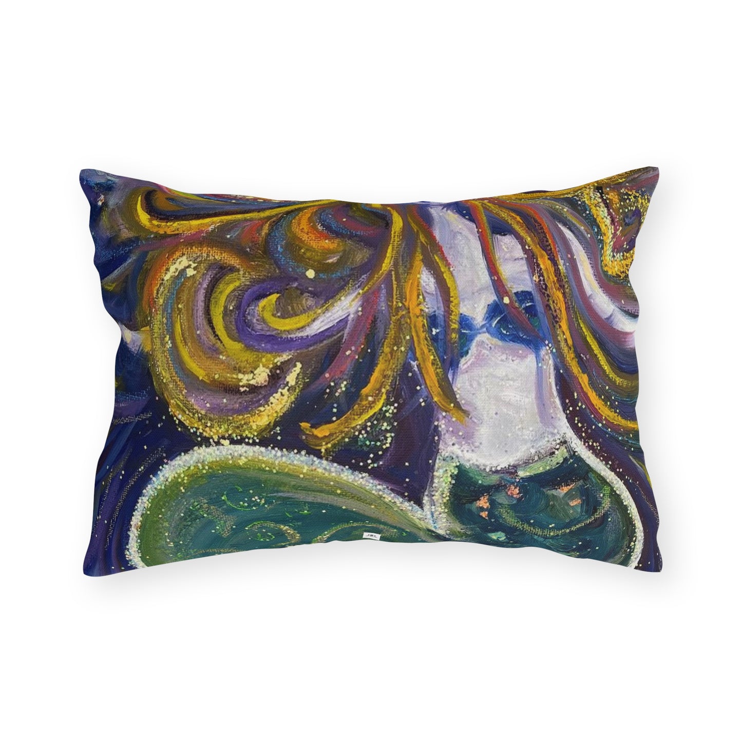 Screaming Siren (Mermaild) Outdoor Pillows