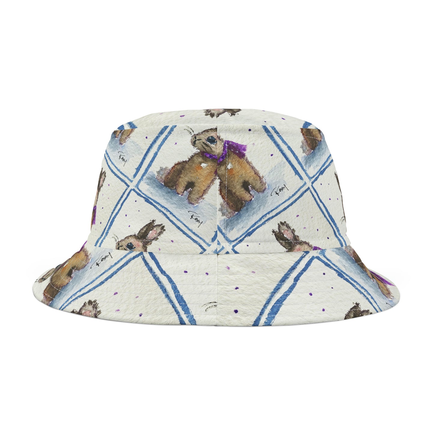 Scarf Bunny Bucket Hat