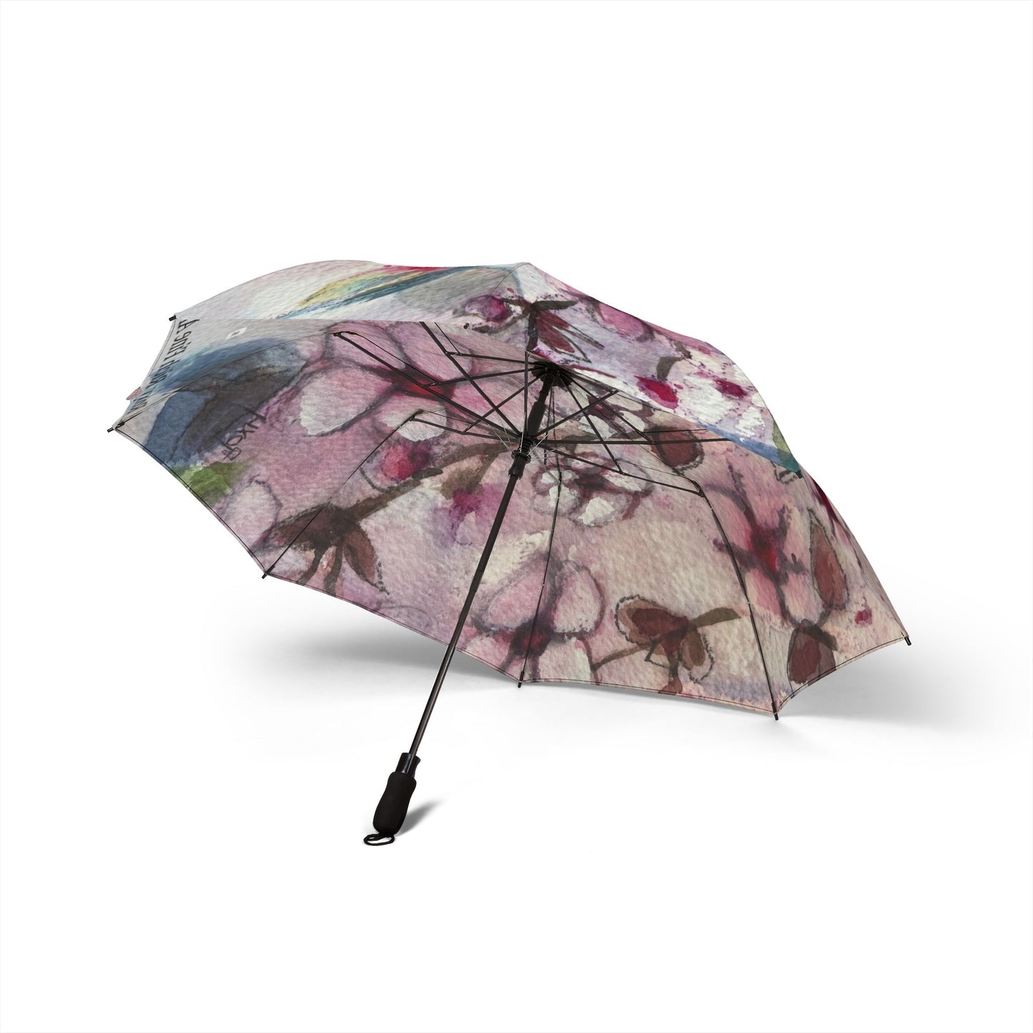 Umbrella- Hummingbird in Cherry Blossoms