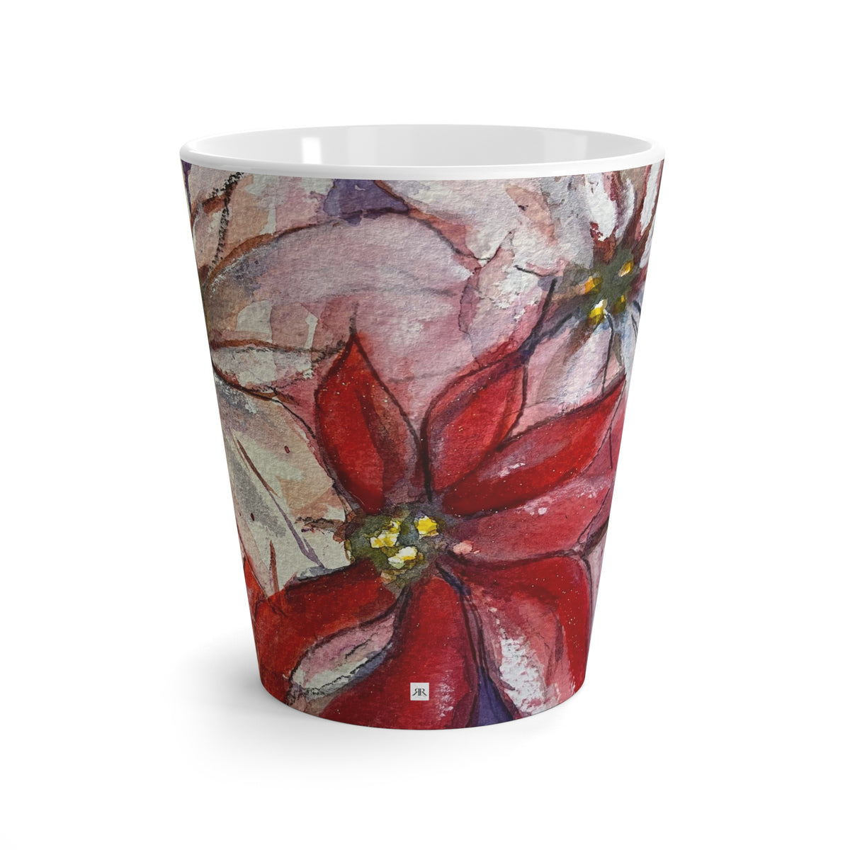Mug - Poinsettias-Made in and Ships from America