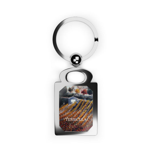 Autumn Vines Vindemia Winery Temecula Rectangle Photo Keyring