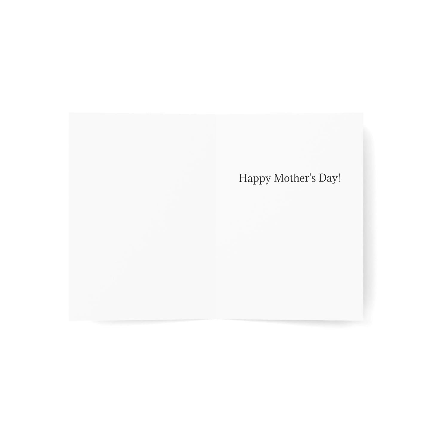 Adorable Titmouse copetudo - Tarjetas de felicitación dobladas en blanco en el interior