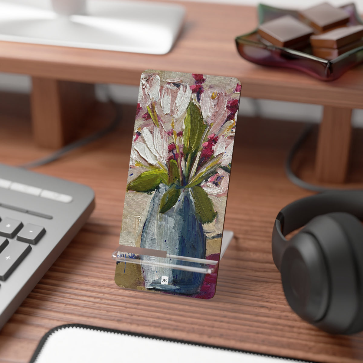 Phone Stand -Tulips on the Table