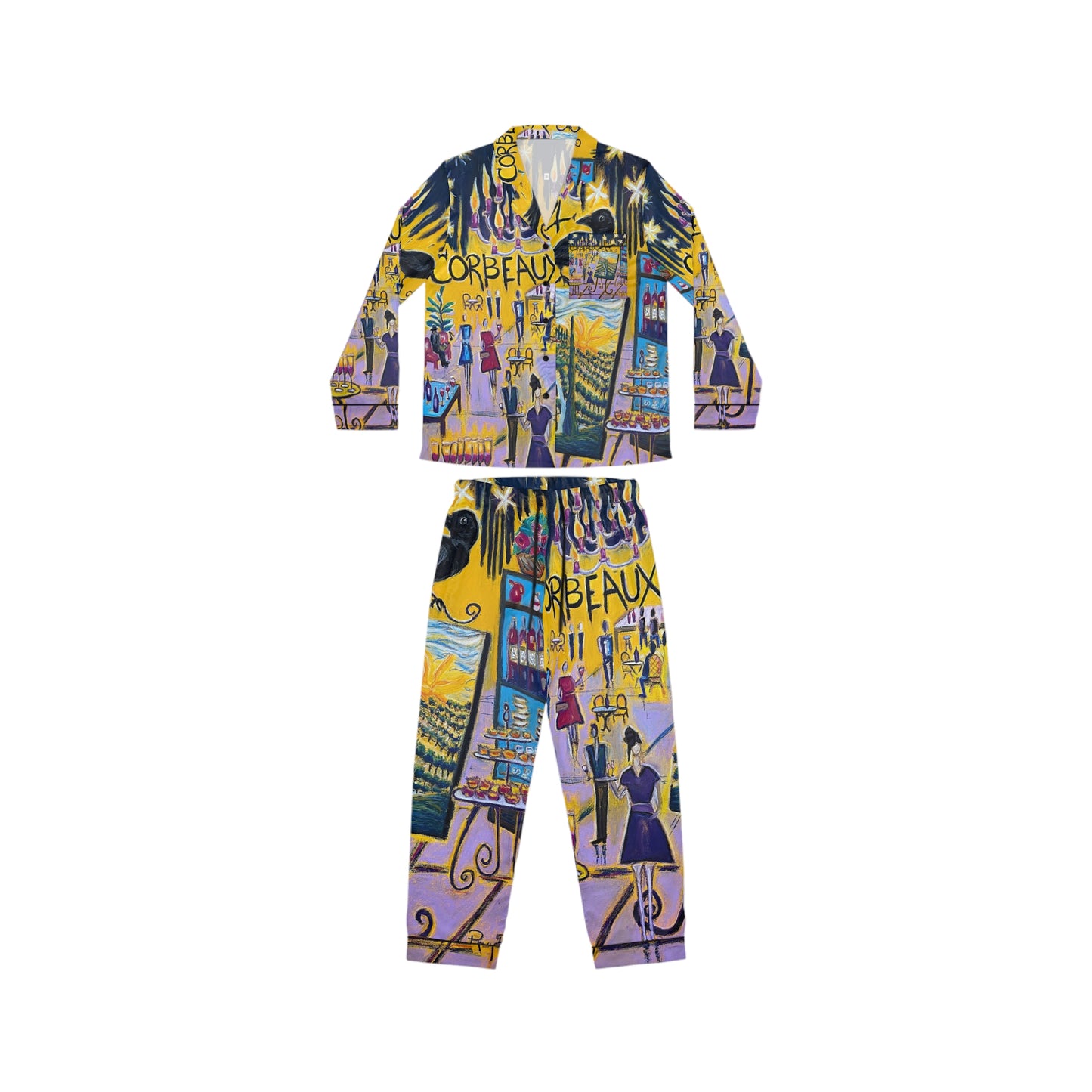 Satin Pajamas - Corbeaux Wine & Art