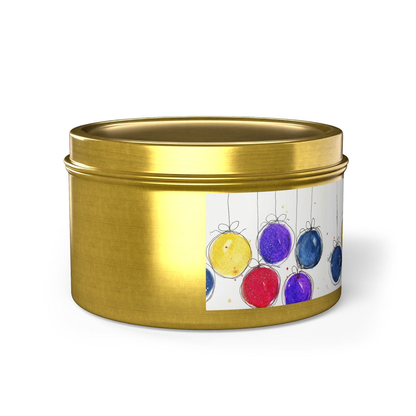 Tin Candle-Christmas Balls