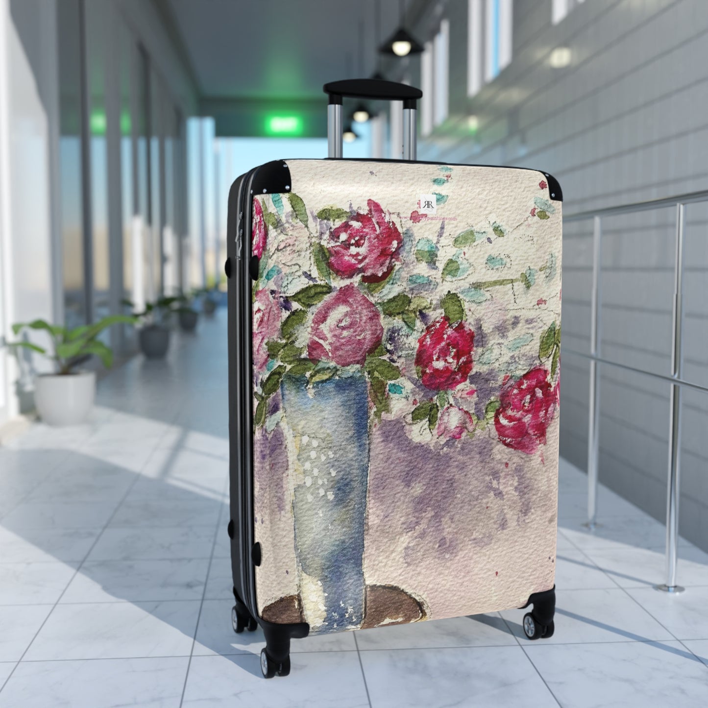 Roses in the Foyer Carry on Suitcase