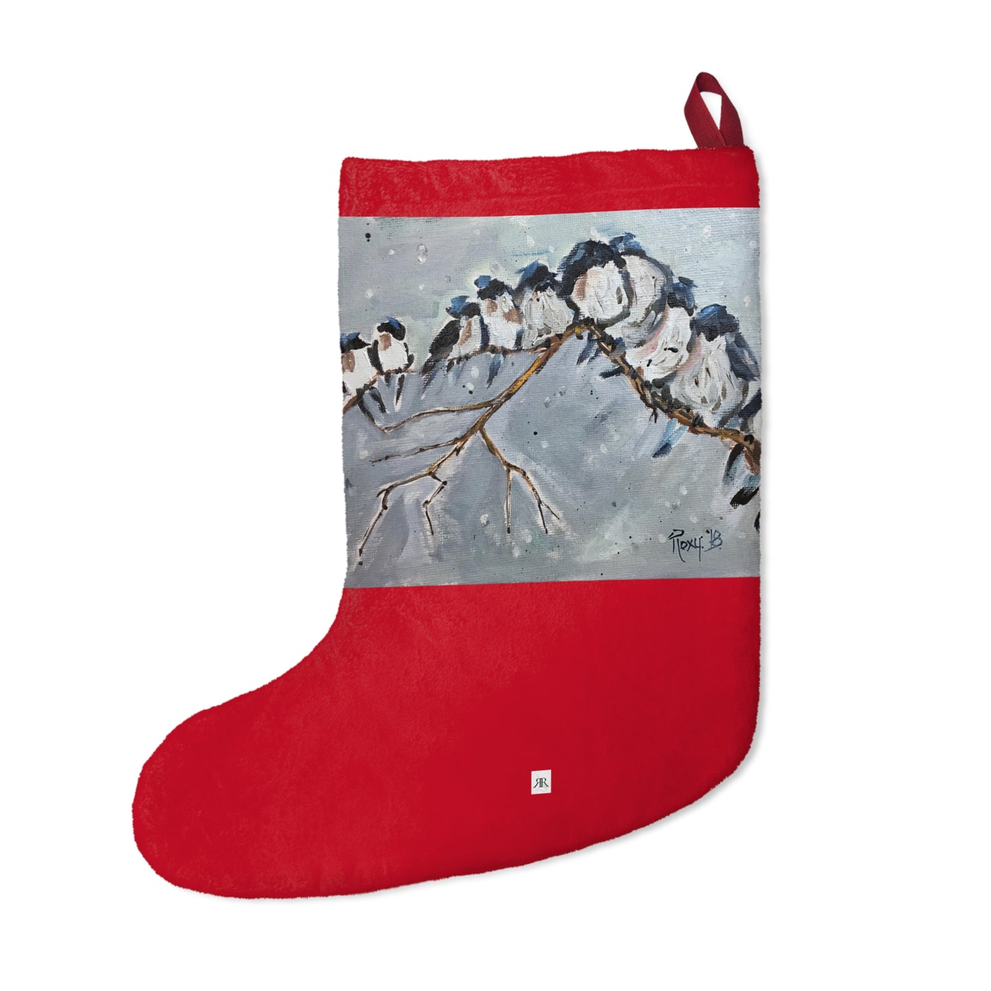 Group Hug Snowy Fairy Wrens Christmas Stocking