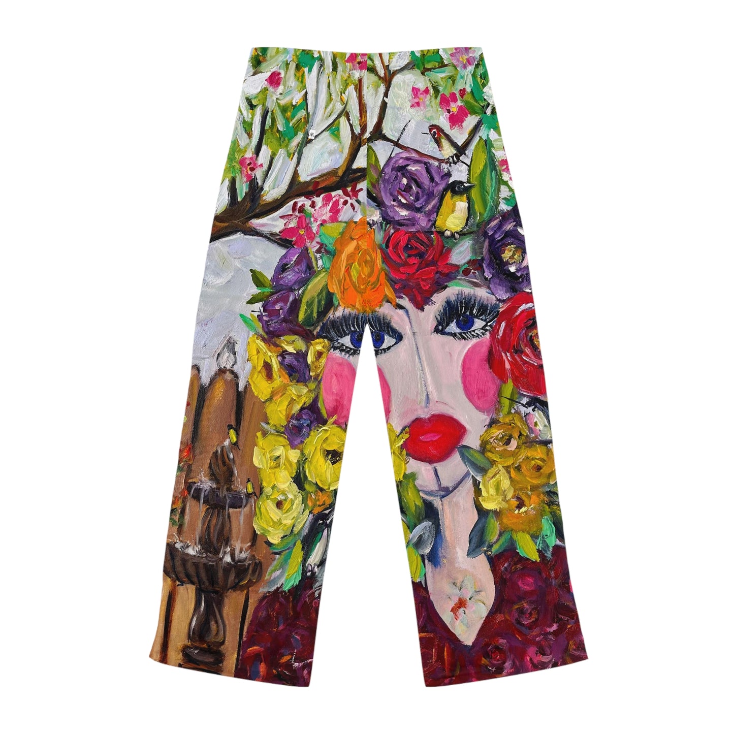 Pajama Pants - Garden Goddess/Birds and Blossoms- Women's Pajama Pants