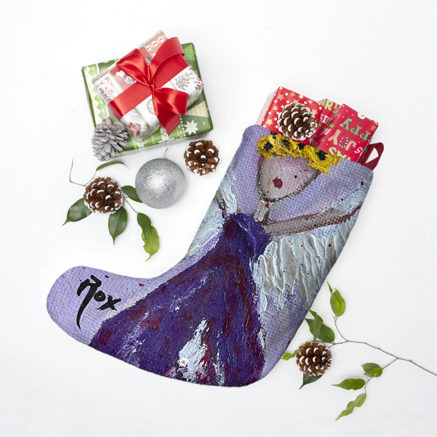 Guiding Angel Christmas Stocking