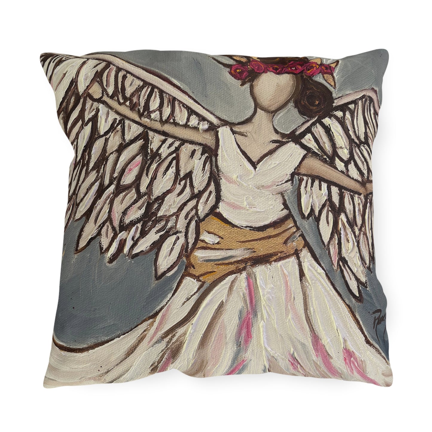 Angel Rising Outdoor Pillows