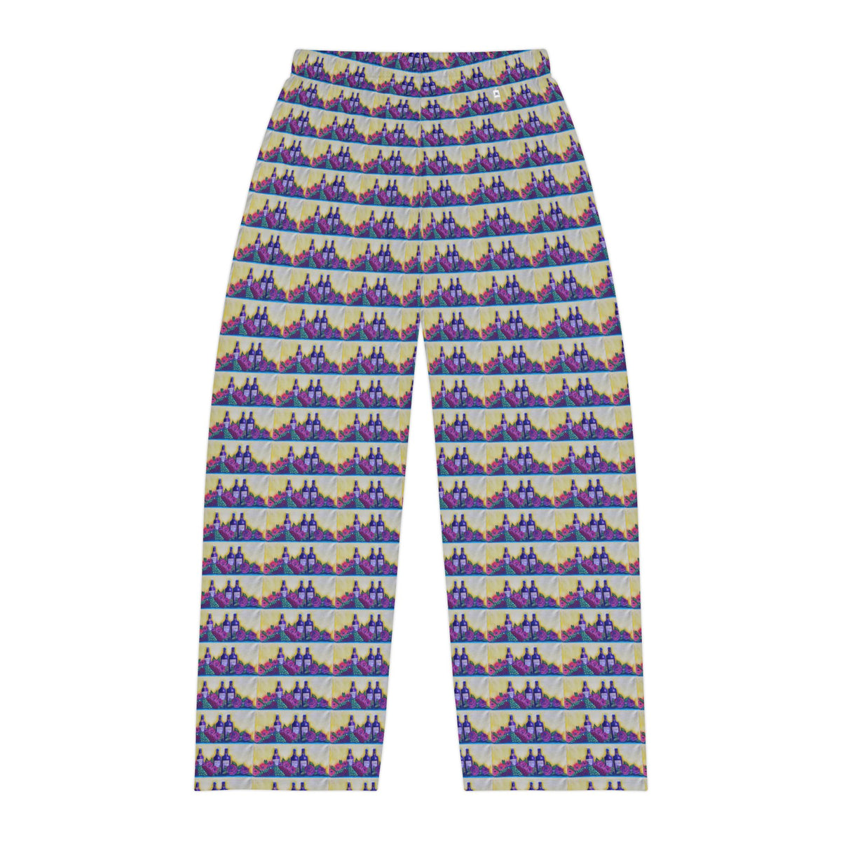 Men's Pajama Pants featuring Roxy Rich GBV Wine and Roses- Fun Travel Wear