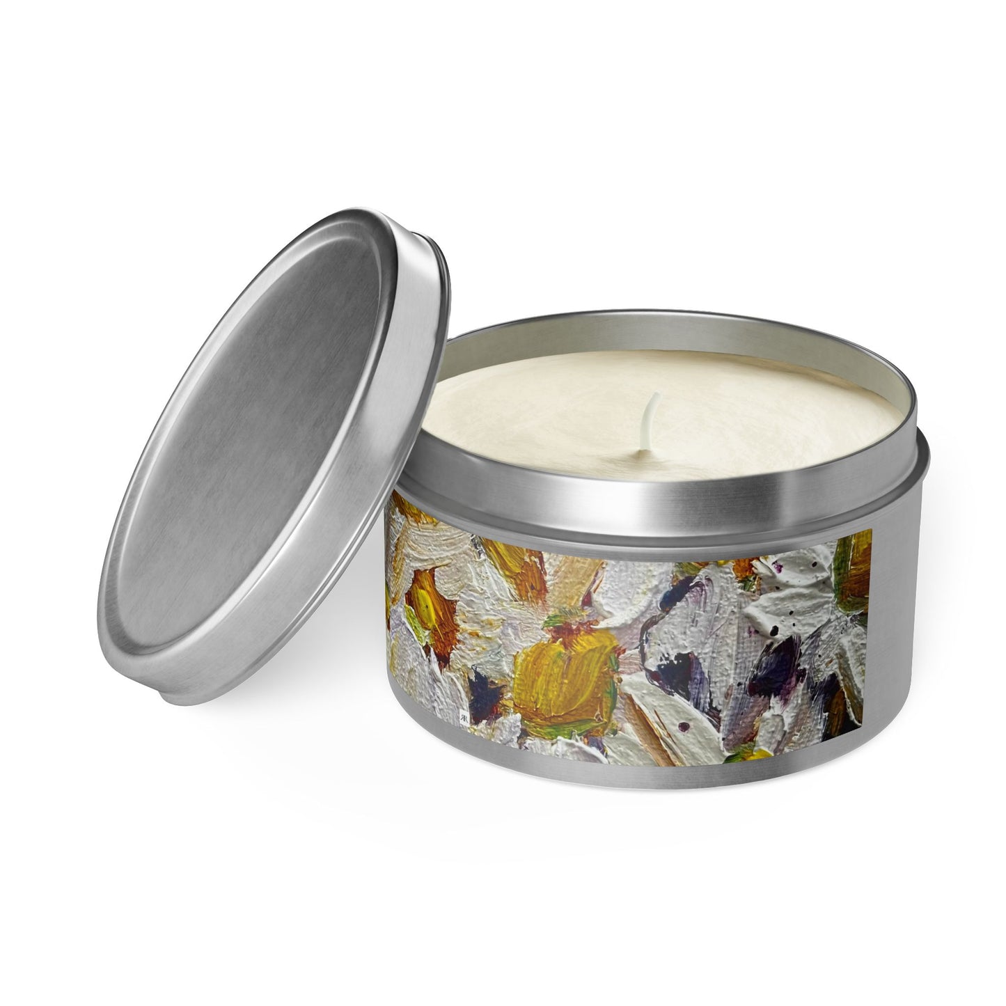 Tin Candle-Daisies