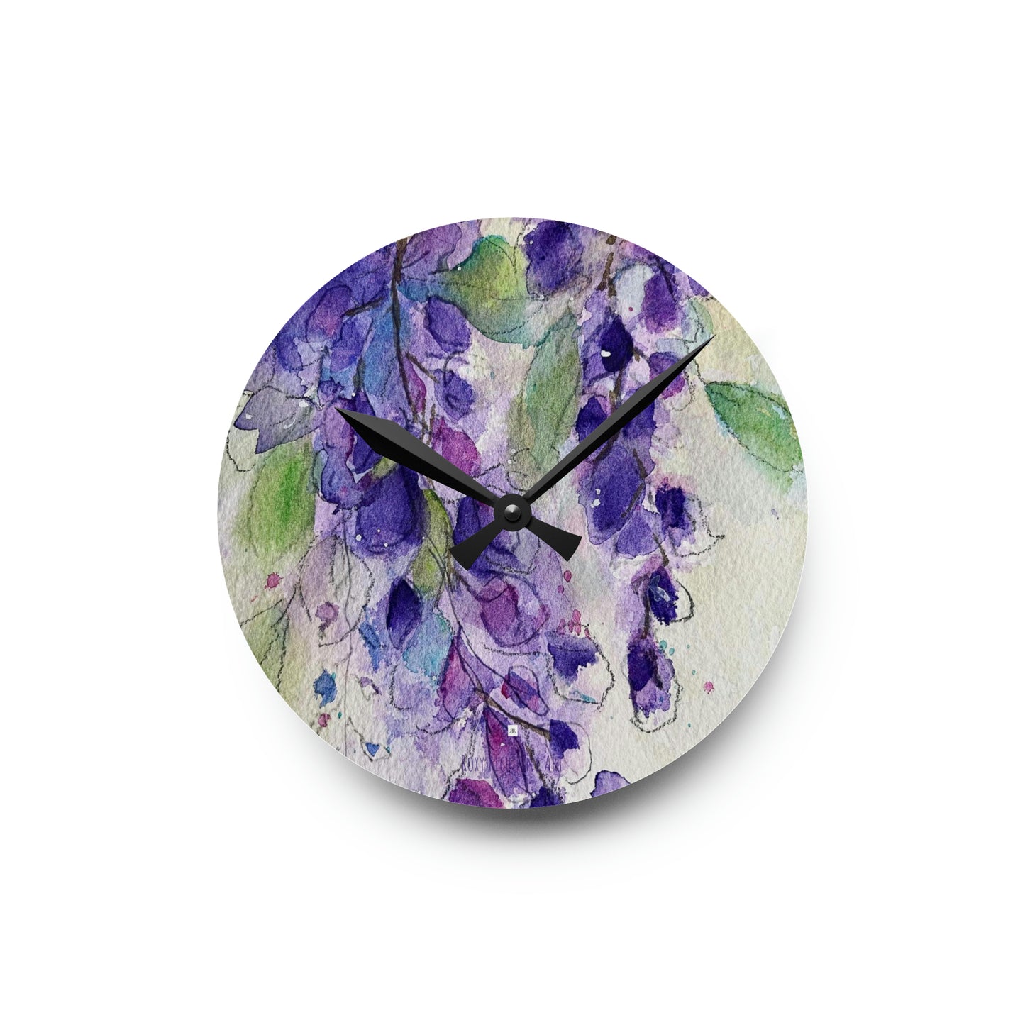 Wisteria Acrylic Wall Clock