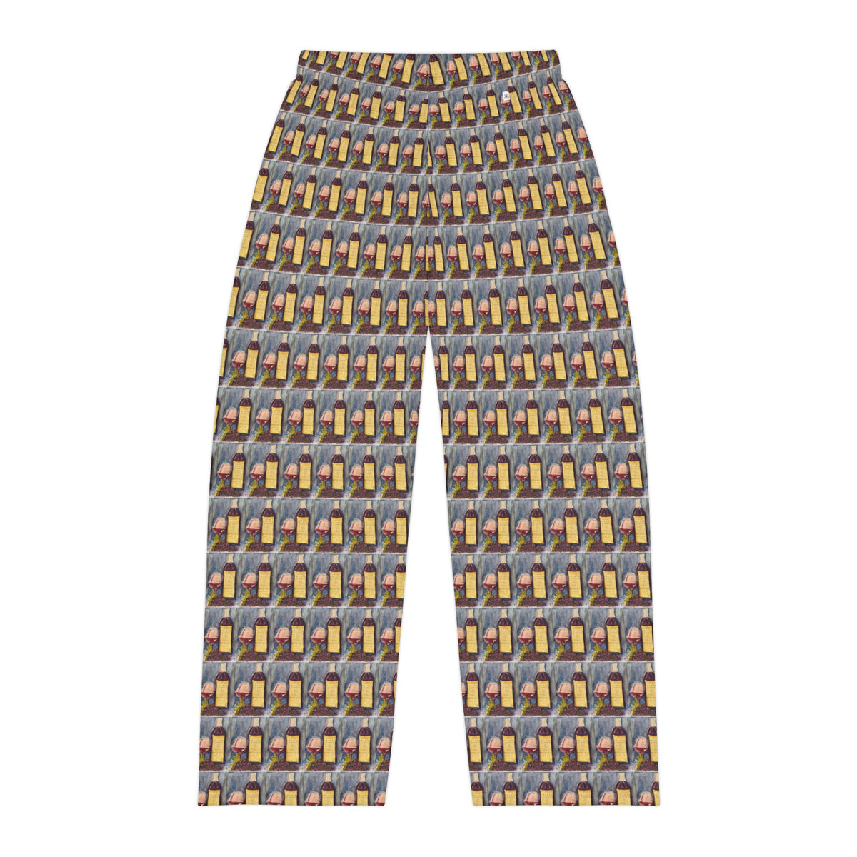 Men's Pajama Pants — GBV Vertunmus Wine- Allover Print Lounge Pants