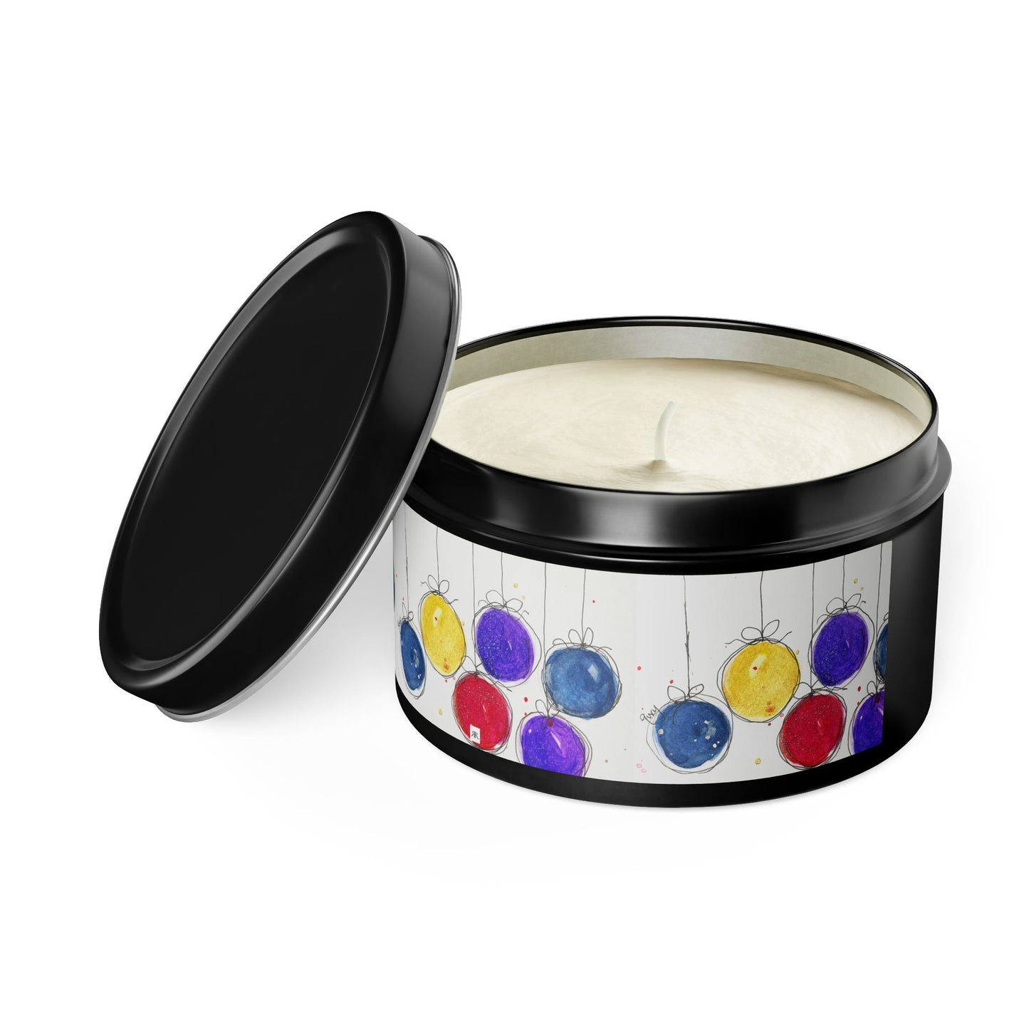 Tin Candle-Christmas Balls