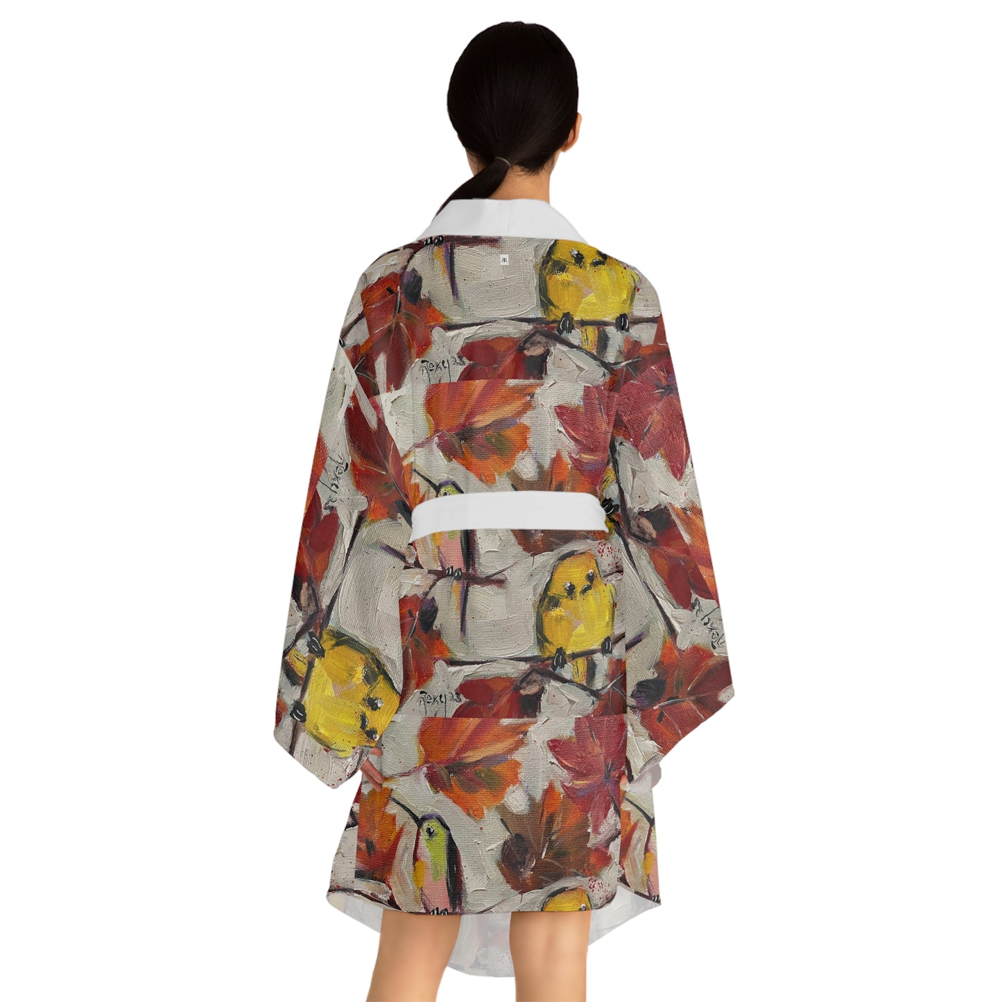 Kimono Robe - Fall Feathers