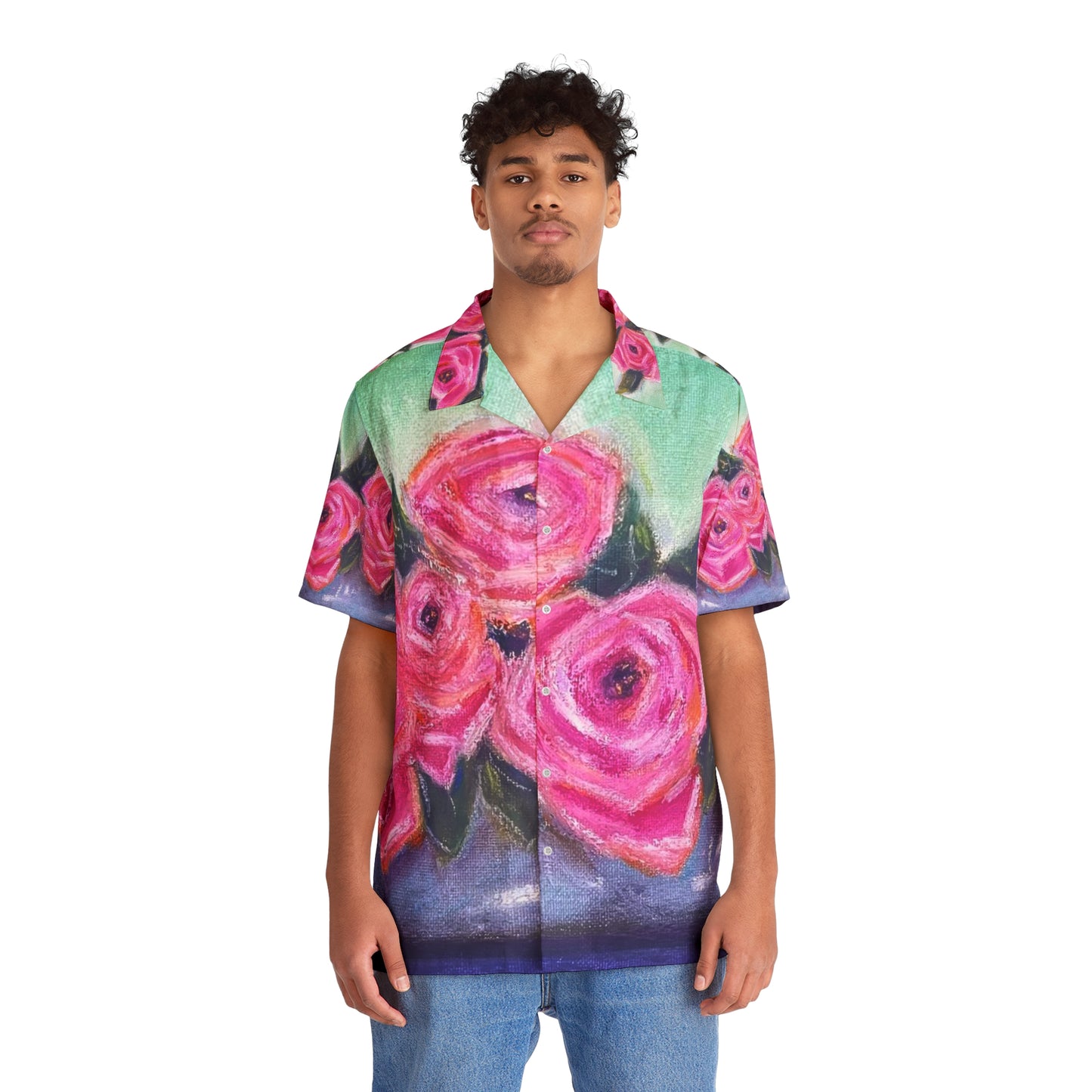 Tin Full of Roses Men's Hawaiian Shirt