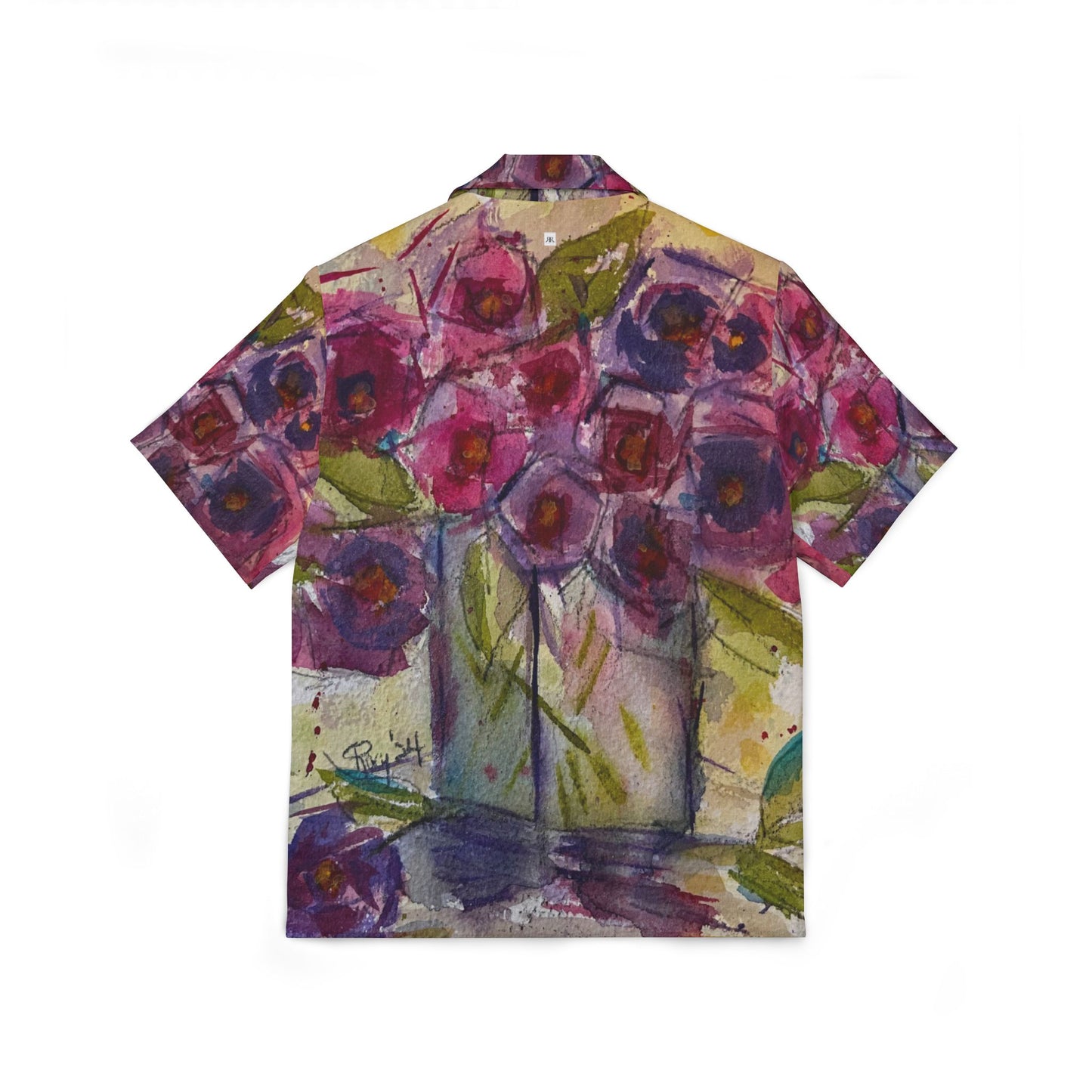 Men's Hawaiian Camp Shirt -Spring Roses