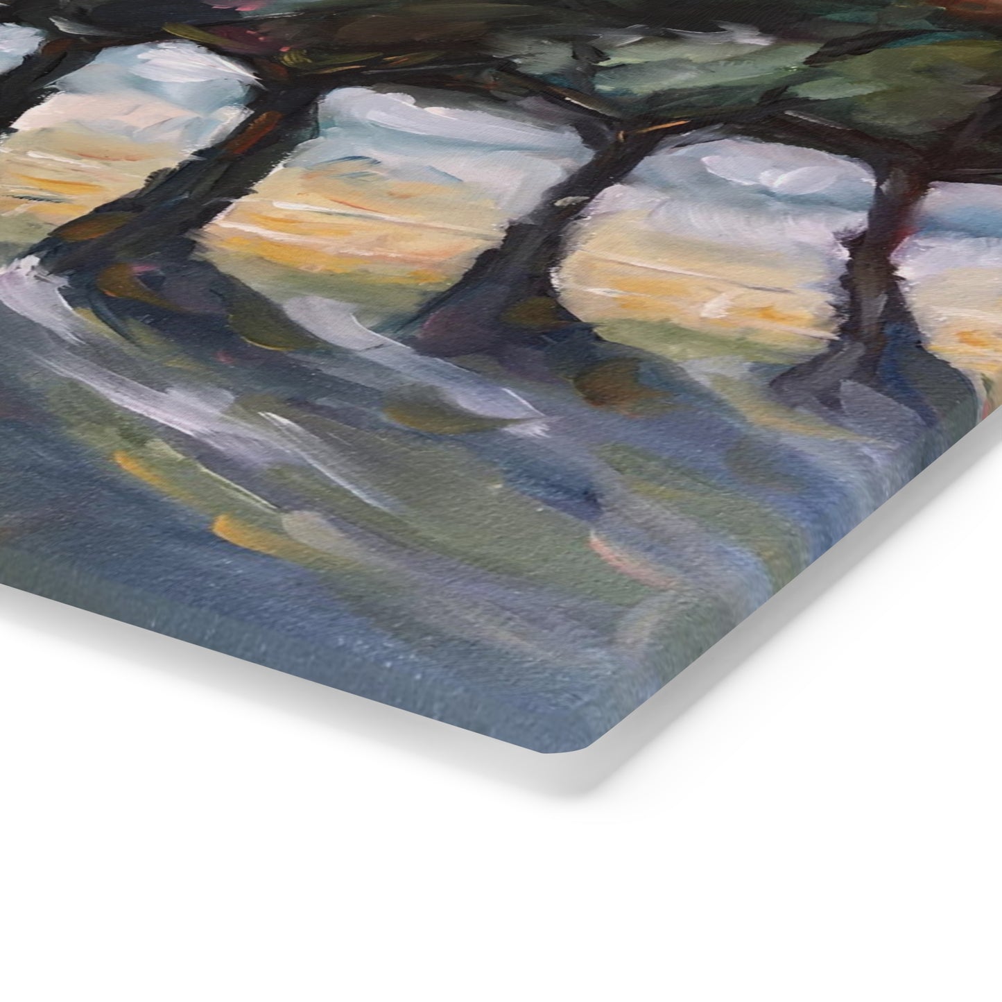 Country Road Glass Cutting Board