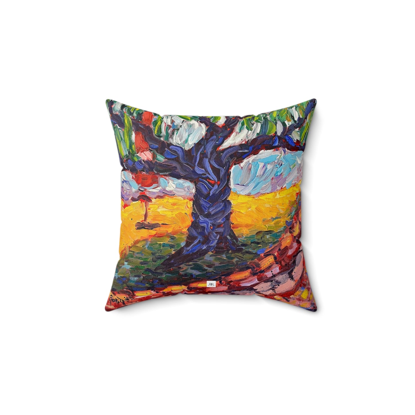 Anchor Tree; Lorenzi Estate Indoor Spun Polyester Square Pillow