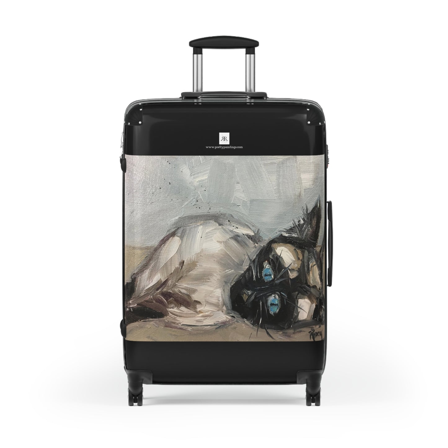 "Little Miss Innocent" Siamese Cat Carry on Suitcase (Three Sizes)