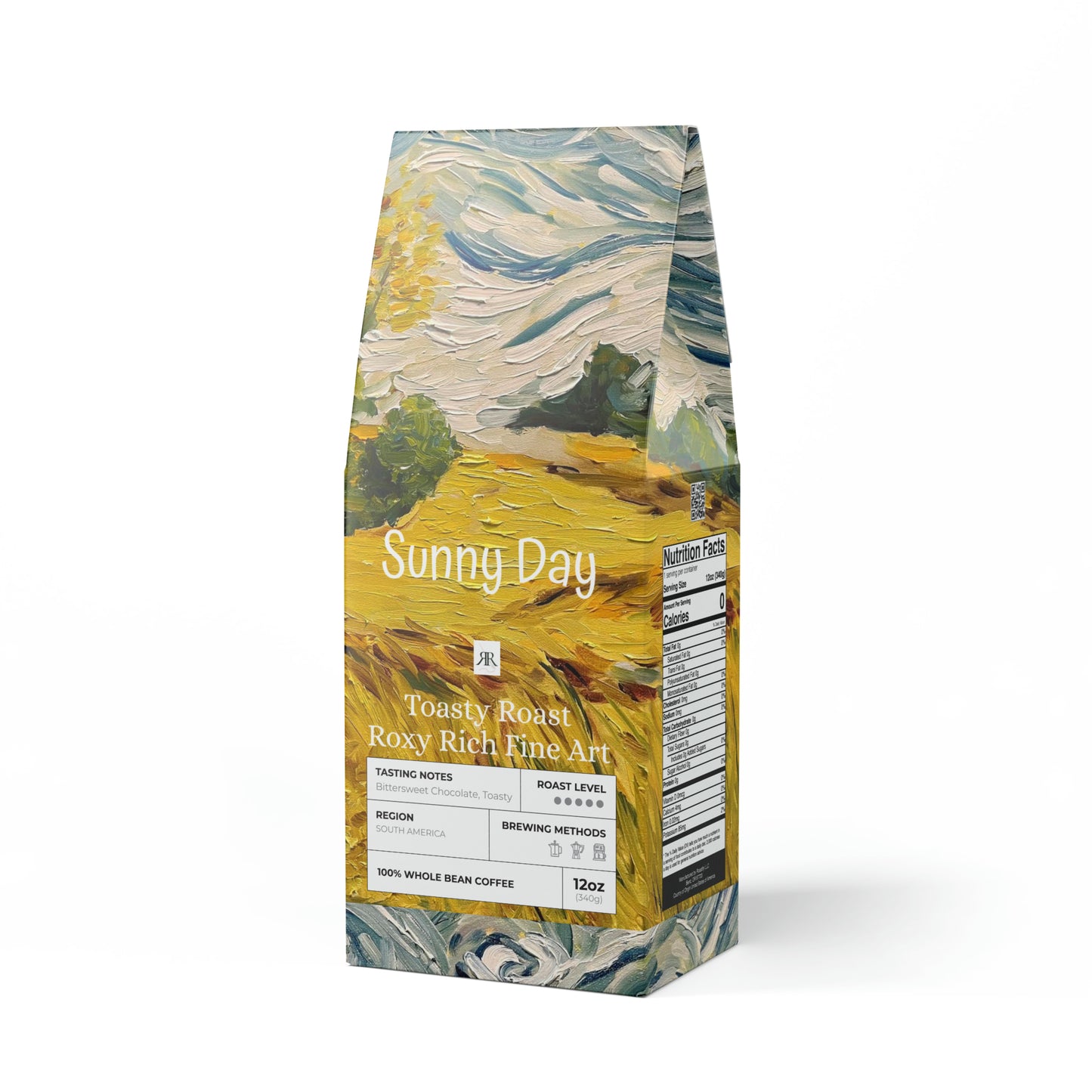 Sunny Day- Café tostado tostado, bolsa de 12,0 oz