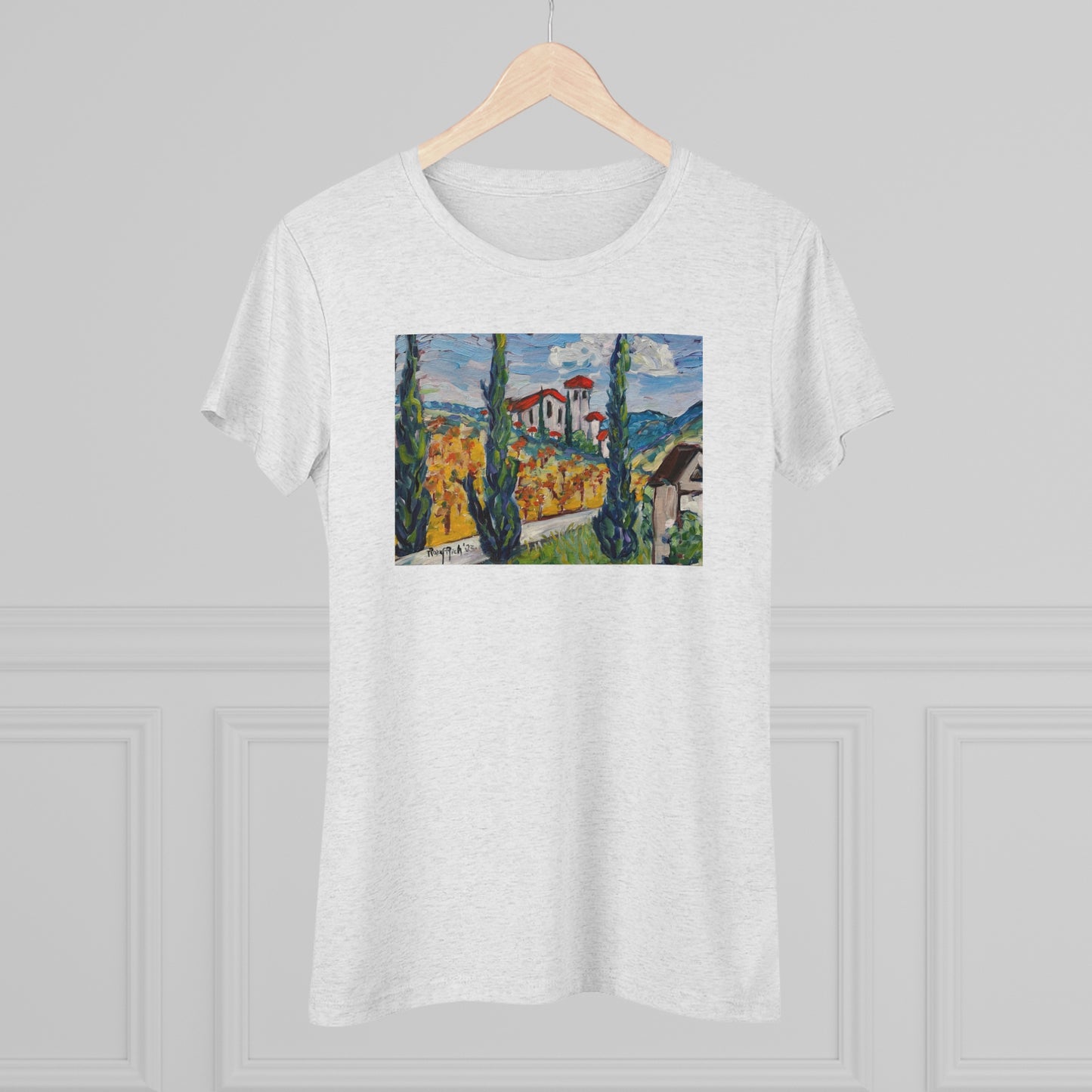 Robert Renzoni (pintura) Camiseta Triblend Tee ajustada para mujer